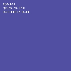 #504FA1 - Butterfly Bush Color Image